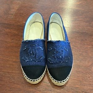 Chanel denim espadrilles